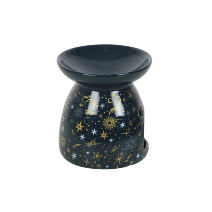 Blue Starry Night Oil Burner and Wax Warmer