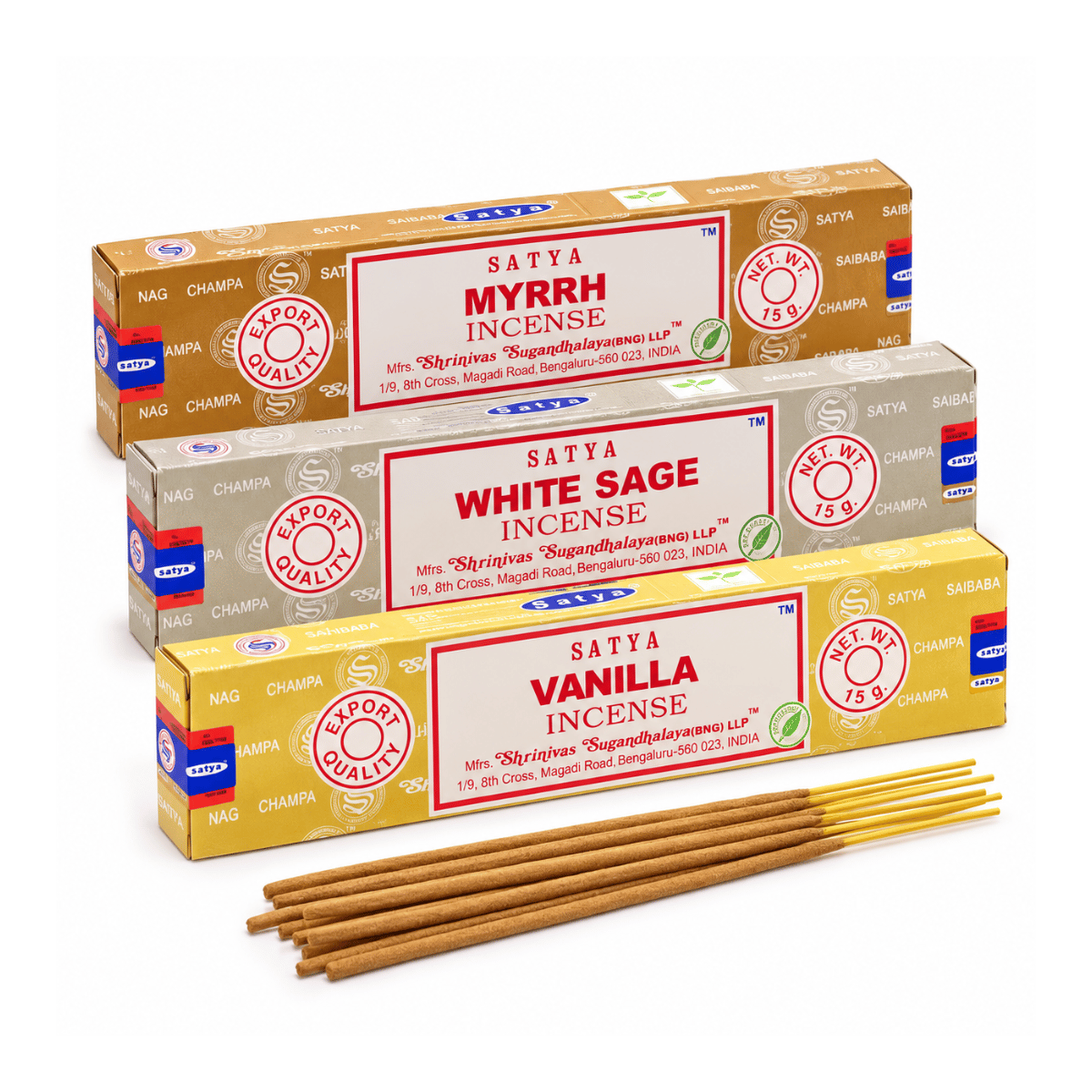 Bestsellers Bundle - Satya Incense Sticks - Set of 3