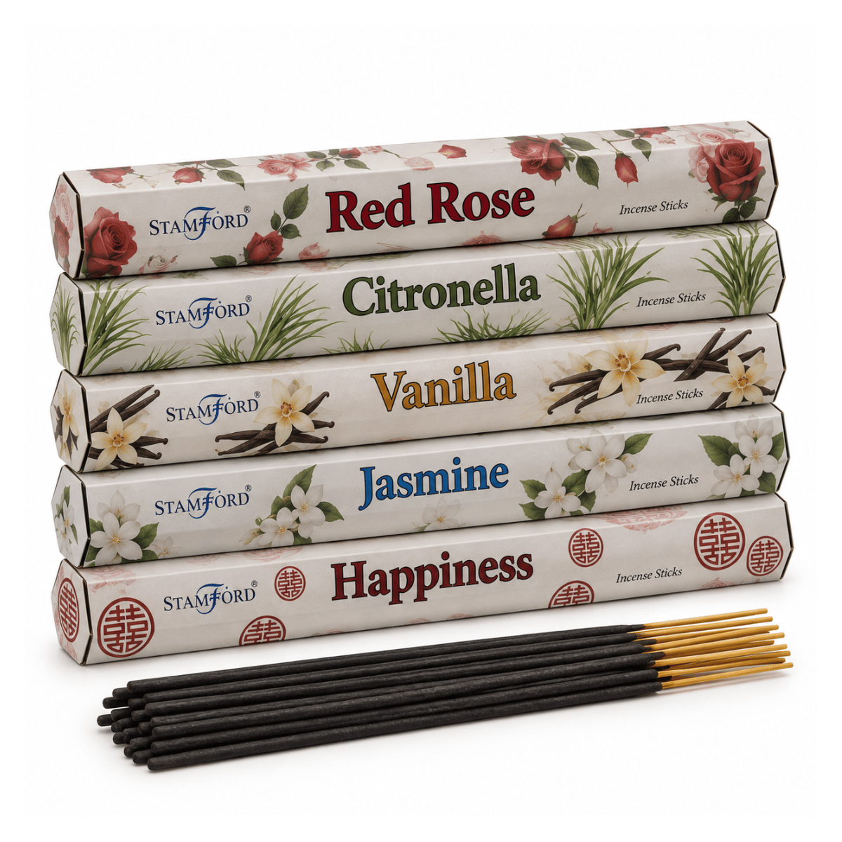 Stamford Happiness Incense Bundle - Set of 5