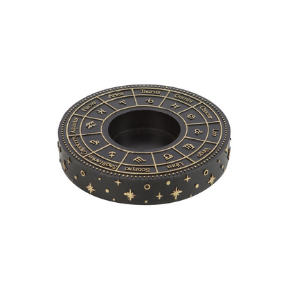 Astrology Wheel Tealight Candle Holder