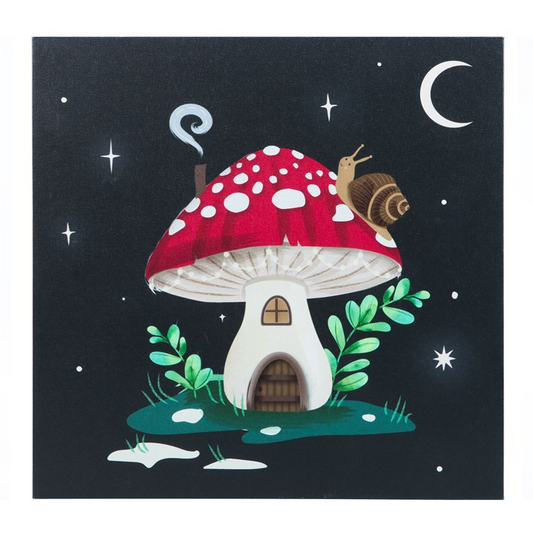 Gnome Sweet Gnome Light Up Canvas Plaque