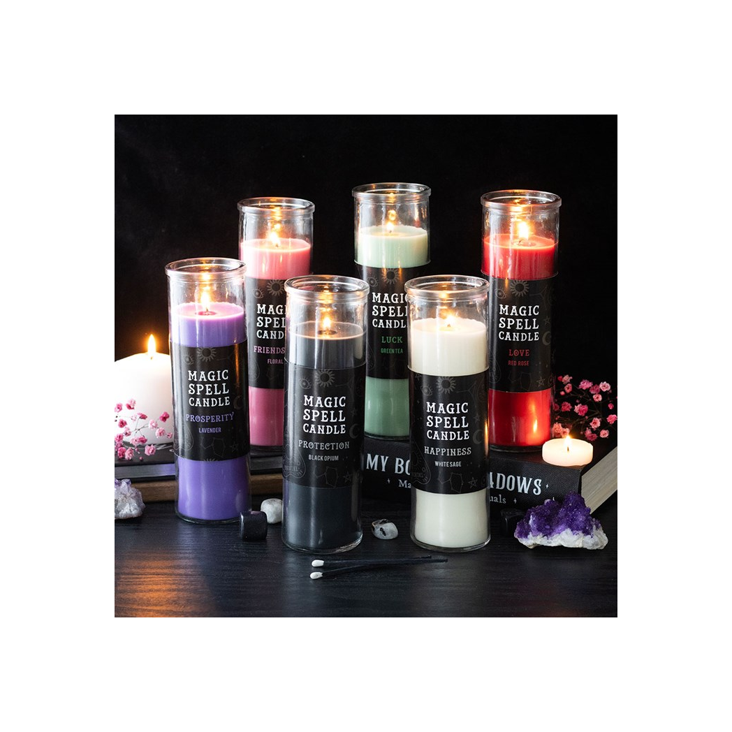 Love Red Rose Magic Spell Tube Candle