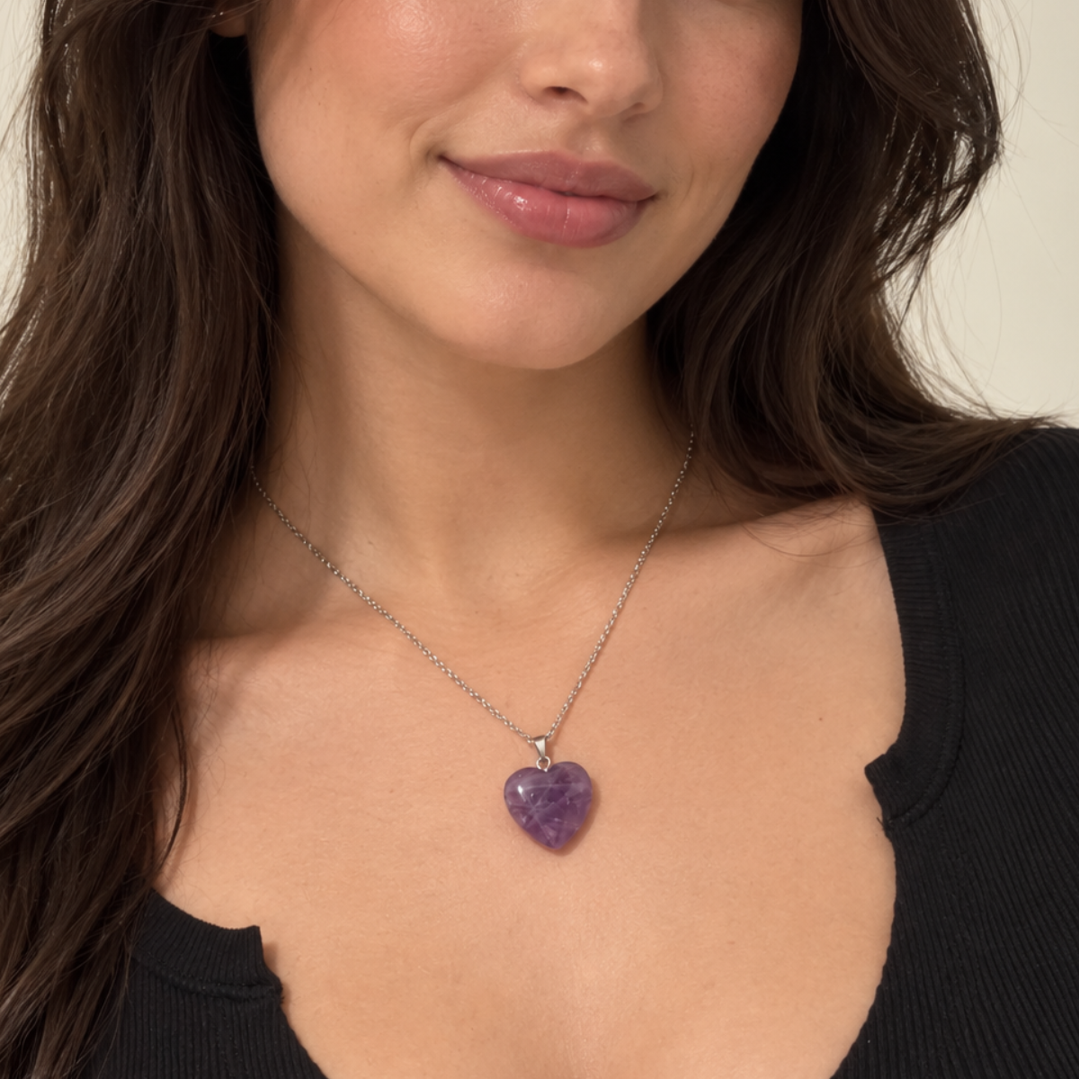 Gemstone Heart Necklace