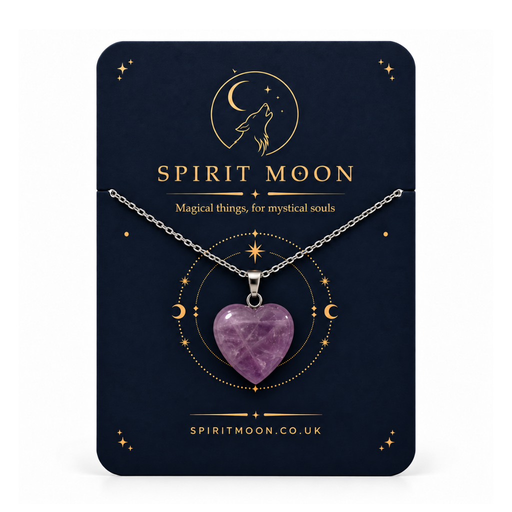 Gemstone Heart Necklace - Red Jasper