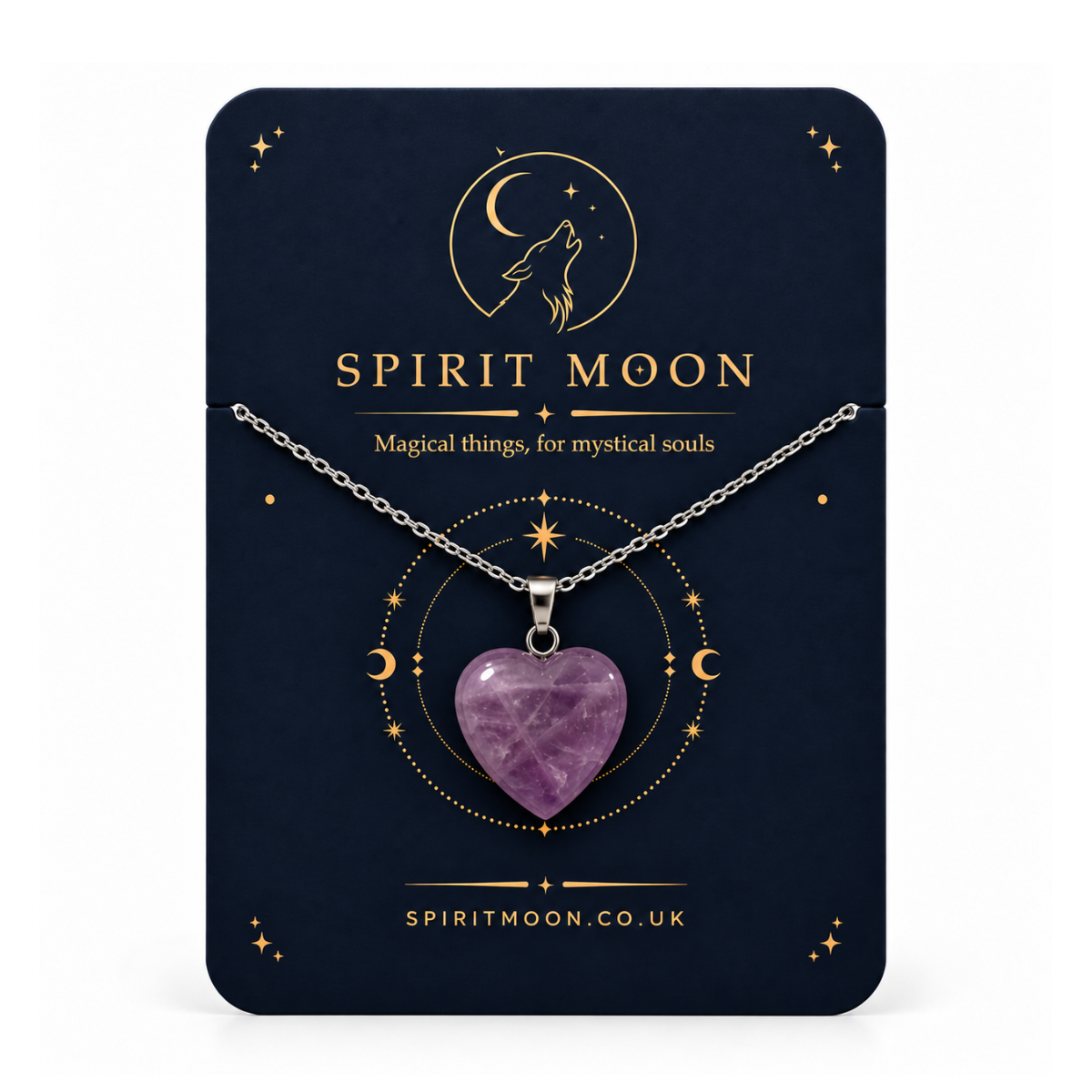 Gemstone Heart Necklace
