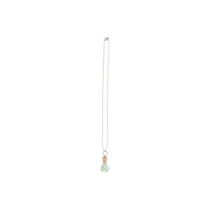 Luck Green Aventurine Crystal Chip Potion Bottle Necklace