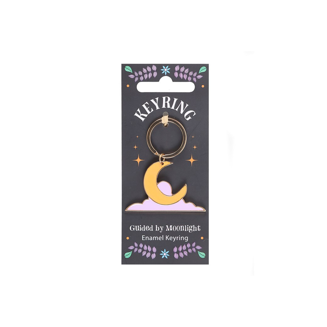 Guided by Moonlight Enamel Keyring