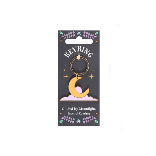Guided by Moonlight Enamel Keyring