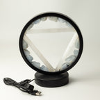 Gemstone Halo Lamp - Water - Aquamarine & Selenite