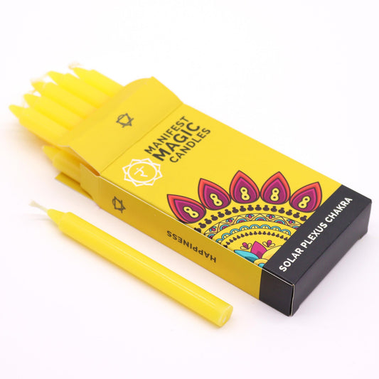 Yellow Manifest Magic Candles - Solar Plexus Chakra