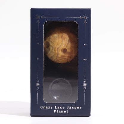 Crazy Lace Jasper Planet - Mercury