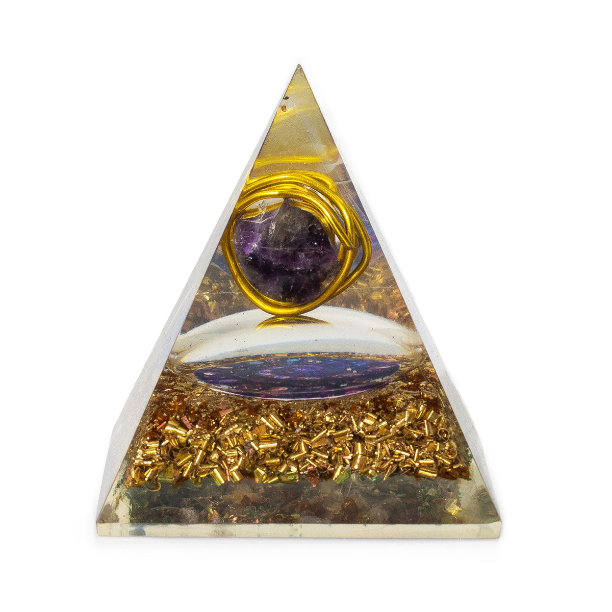 Orgonite Pyramids - Wrapped Amethyst