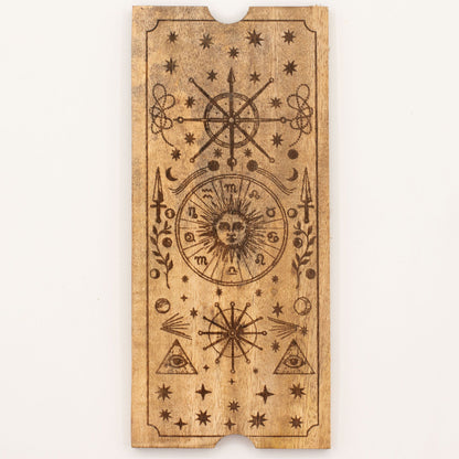 Four Section Tarot Box with Card Holder