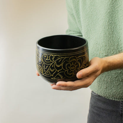 Cauldron Singing Bowl - Magic Mushroom - Yellow