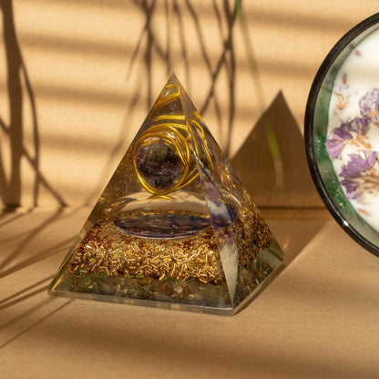 Orgonite Pyramids - Wrapped Amethyst