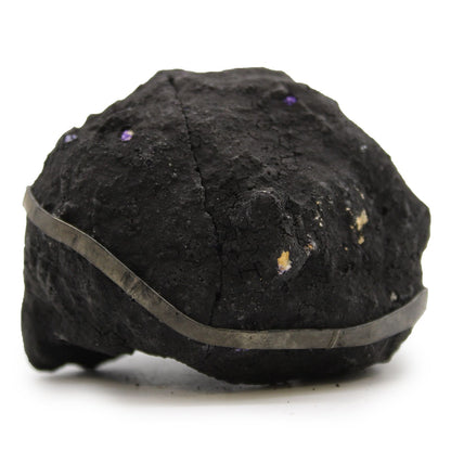 Calsite Geodes - Black Rock - Purple