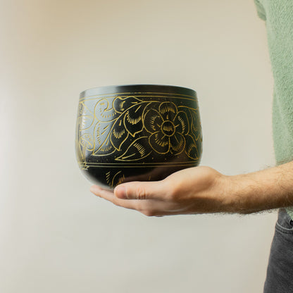 Cauldron Singing Bowl - Magic Mushroom - Yellow