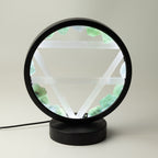 Gemstone Halo Lamp - Earth  - Aventurine & Selenite