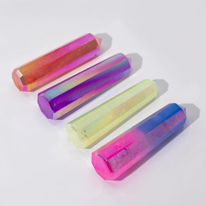 Gemstone Obelisk Point - Crystal Quartz - Pale Green