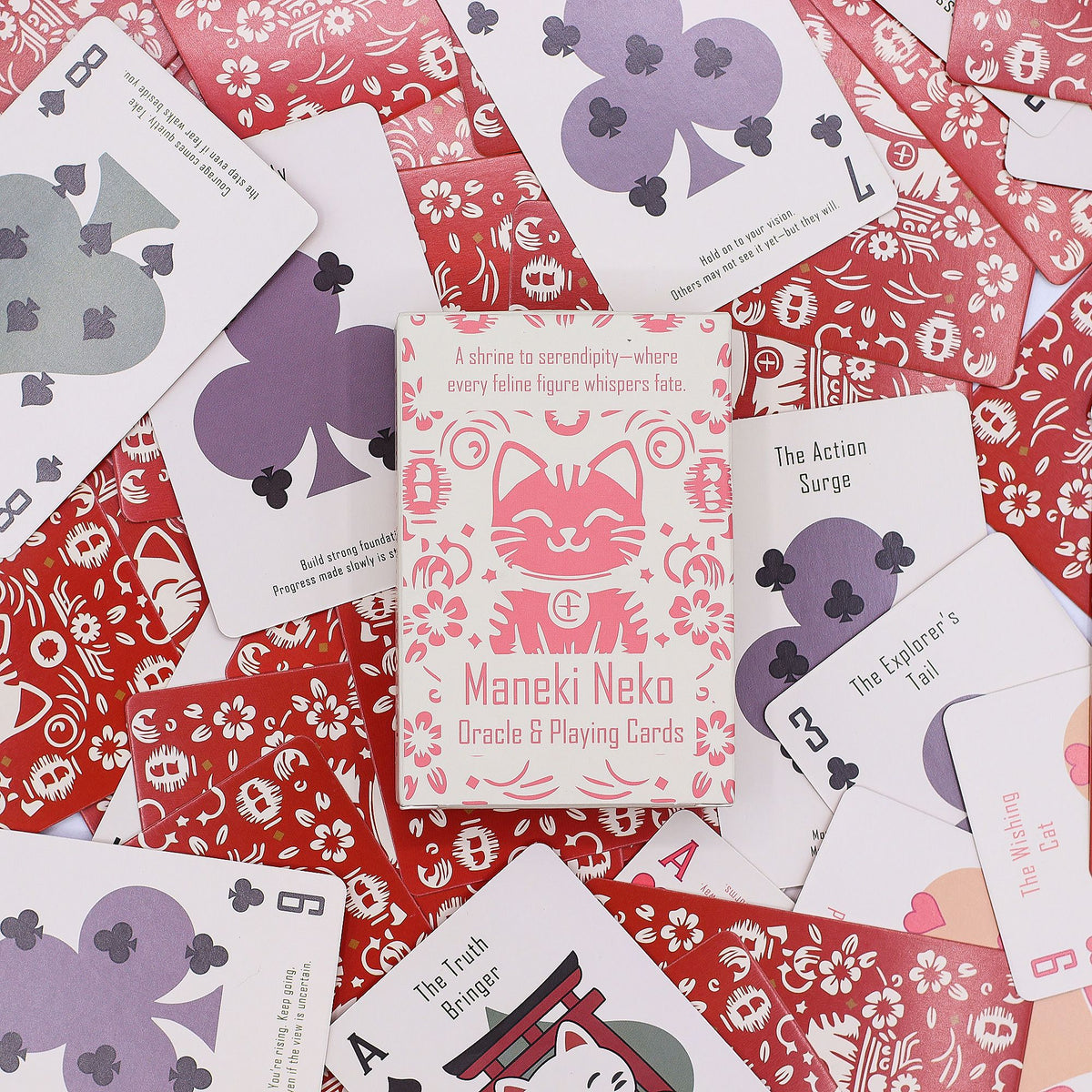 Fortune Cats Oracle Cards - Maneki Neko Deck