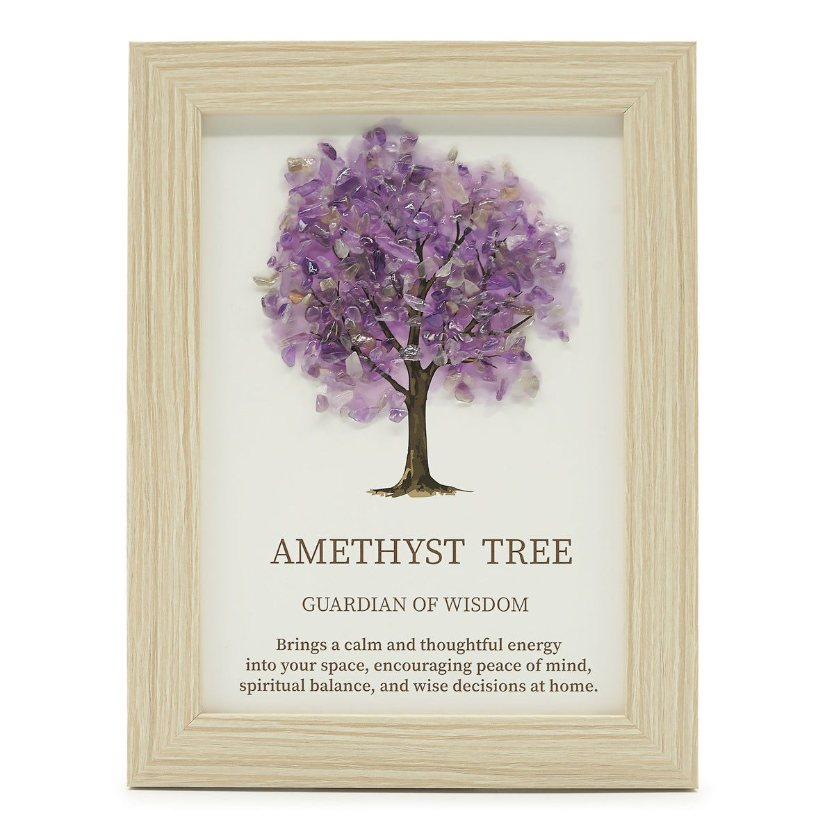 Gemstone Picture - Tree of Life - Amethyst