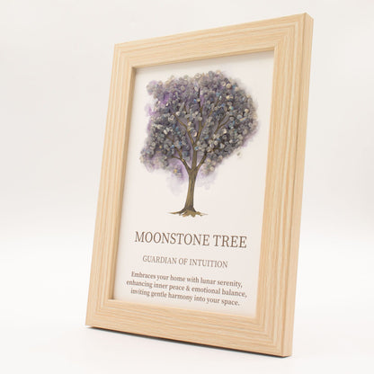 Gemstone Picture - Tree of Life - Moonstone