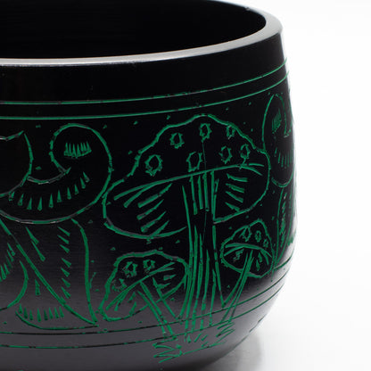 Cauldron Singing Bowl - Magic Mushroom - Green
