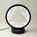 Gemstone Halo Lamp - Air - Clear Quartz & Selenite