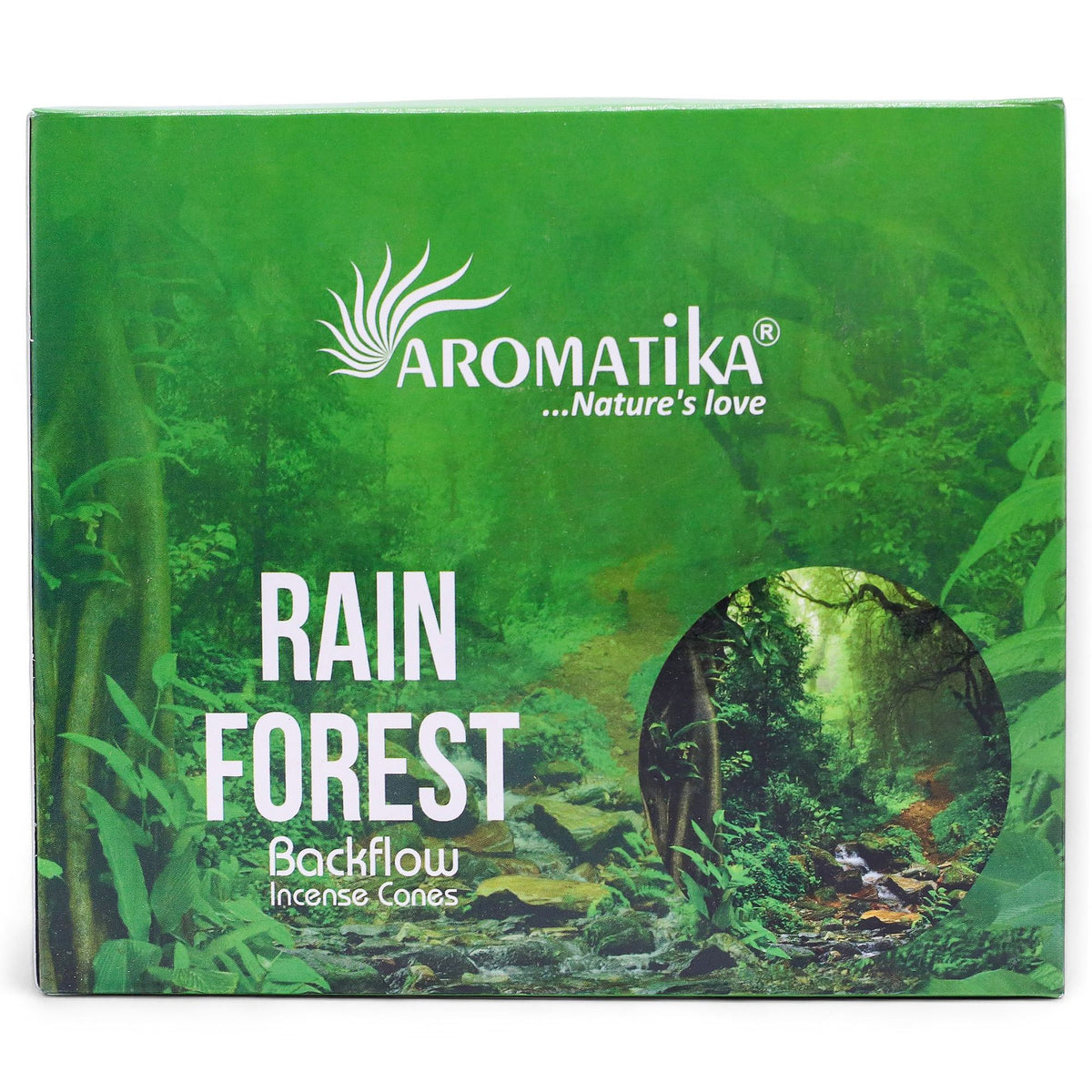 Aromatika Masala Backflow Incense Cones - Rain Forest
