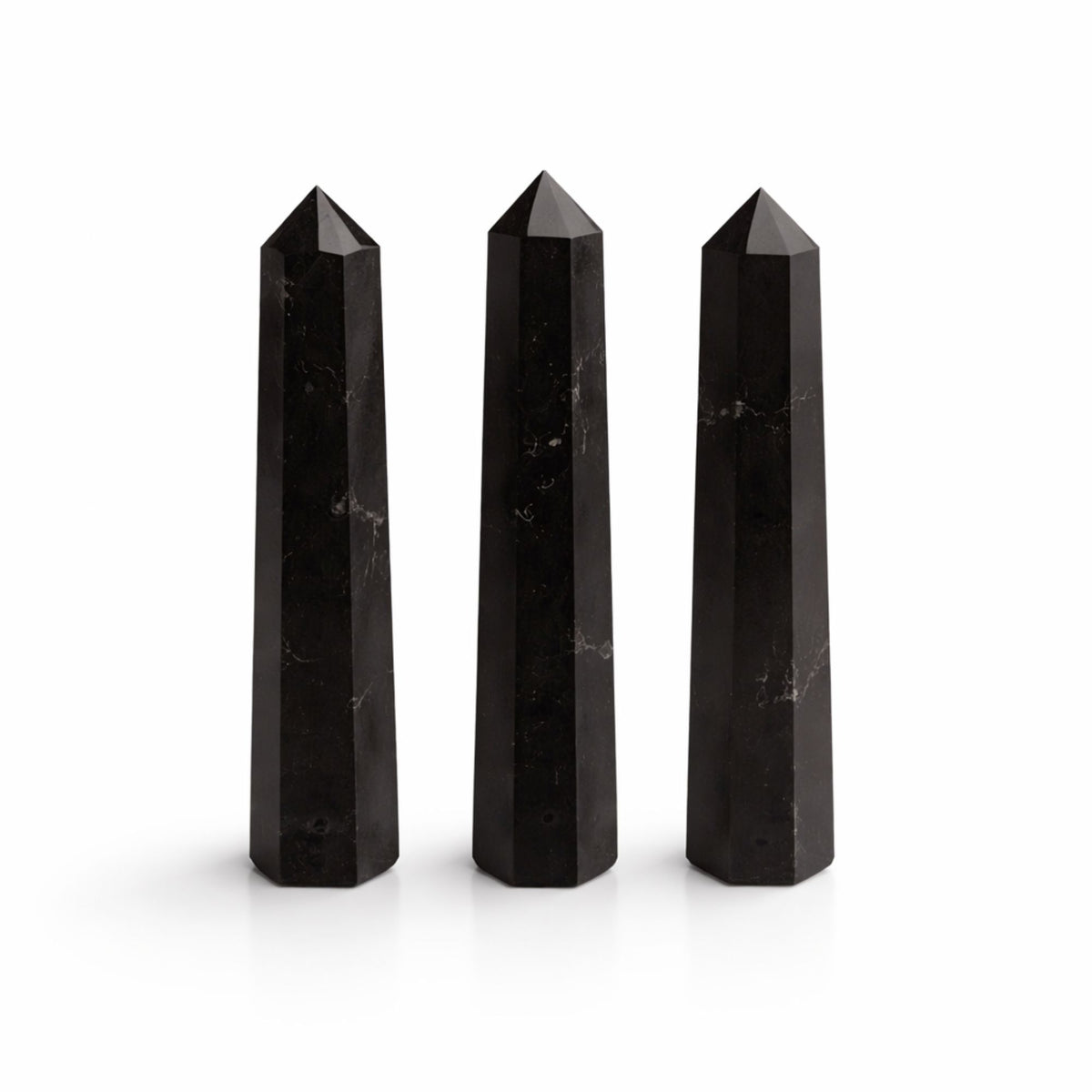Gemstone Six Face Obelisk Point - Black Tourmaline