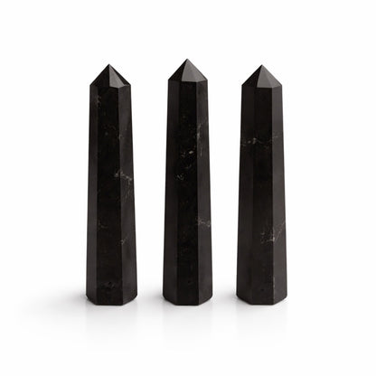 Gemstone Six Face Obelisk Point - Black Tourmaline
