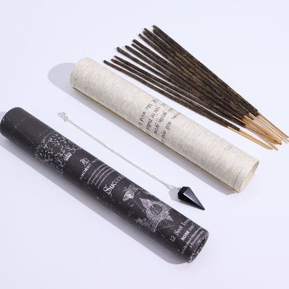 Ancient Witch Spell Incense - Success - Obsidian Pendulum