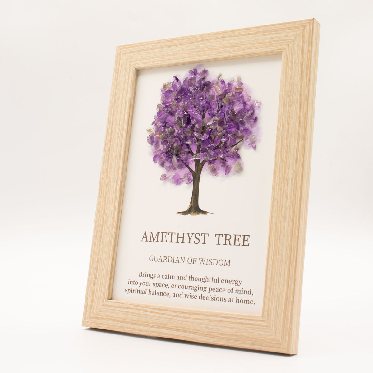 Gemstone Picture - Tree of Life - Amethyst