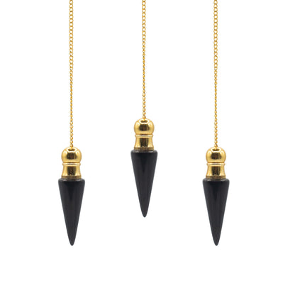 Secret Cavity Discovery of Truth Pendulum - Black Agate