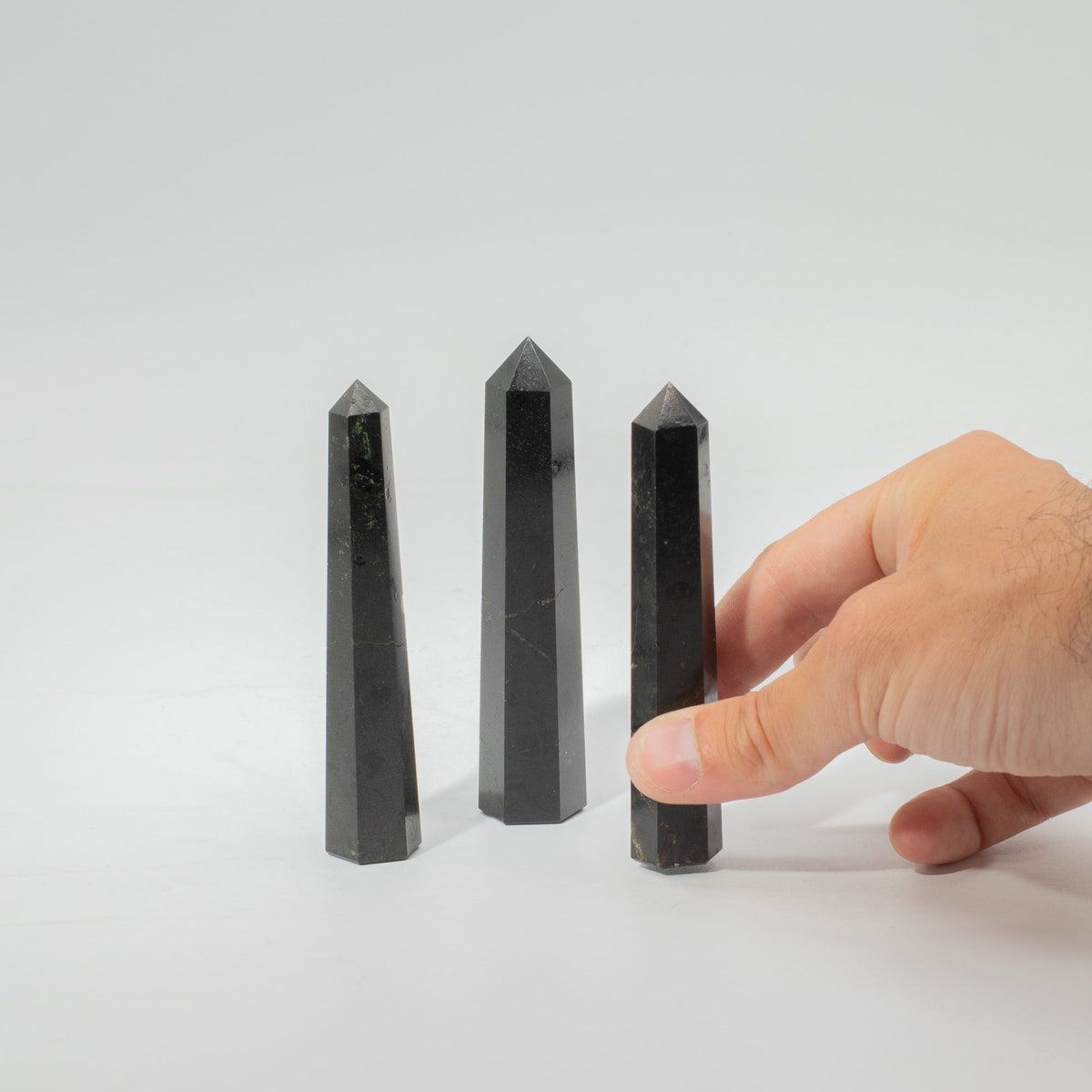 Gemstone Six Face Obelisk Point - Black Tourmaline