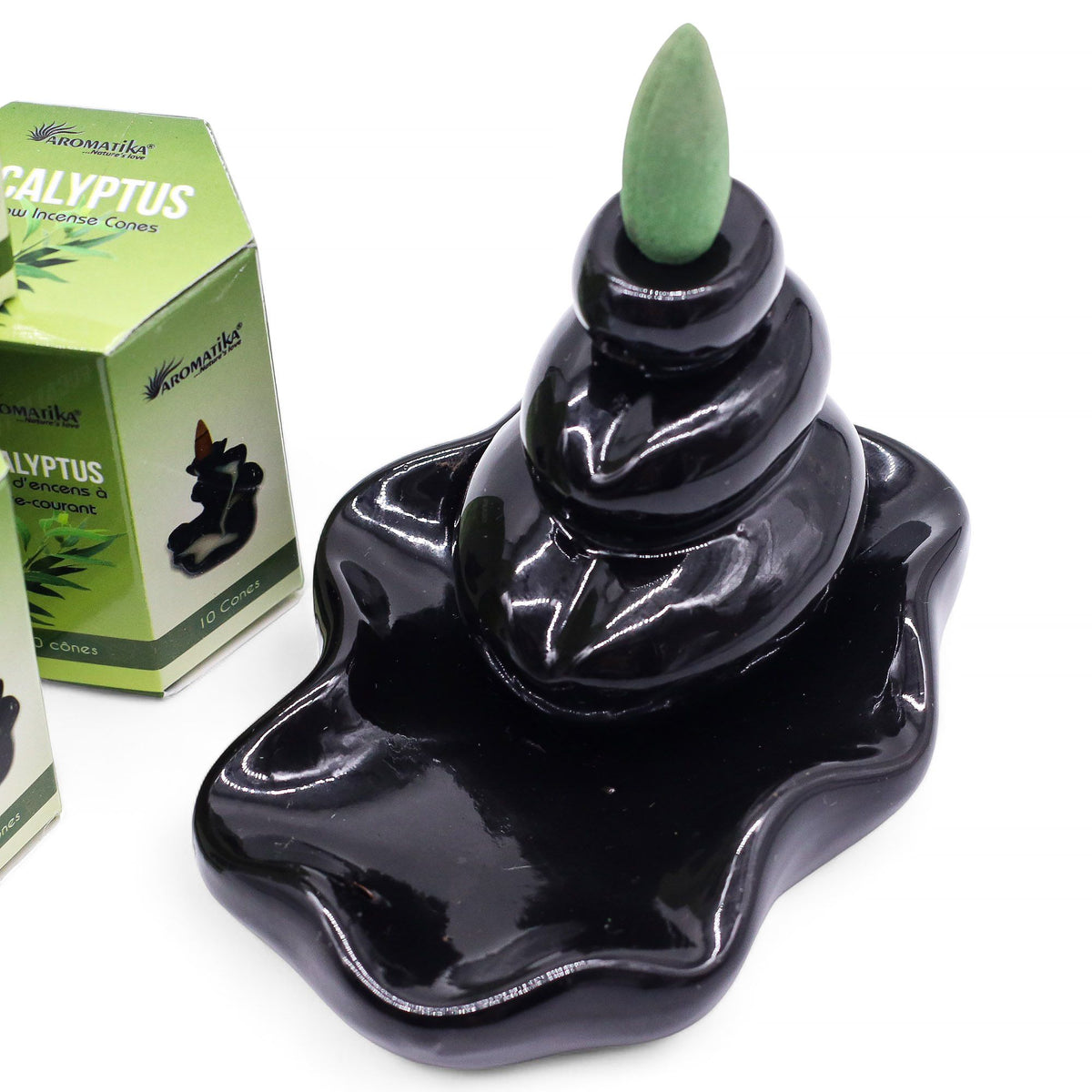 Aromatika Masala Backflow Incense  Cones - Eucalyptus