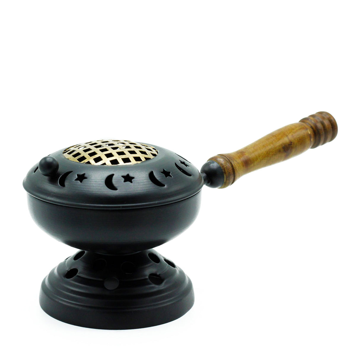 Large Iron Censer on Stand Incense Burner