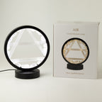 Gemstone Halo Lamp - Air - Clear Quartz & Selenite
