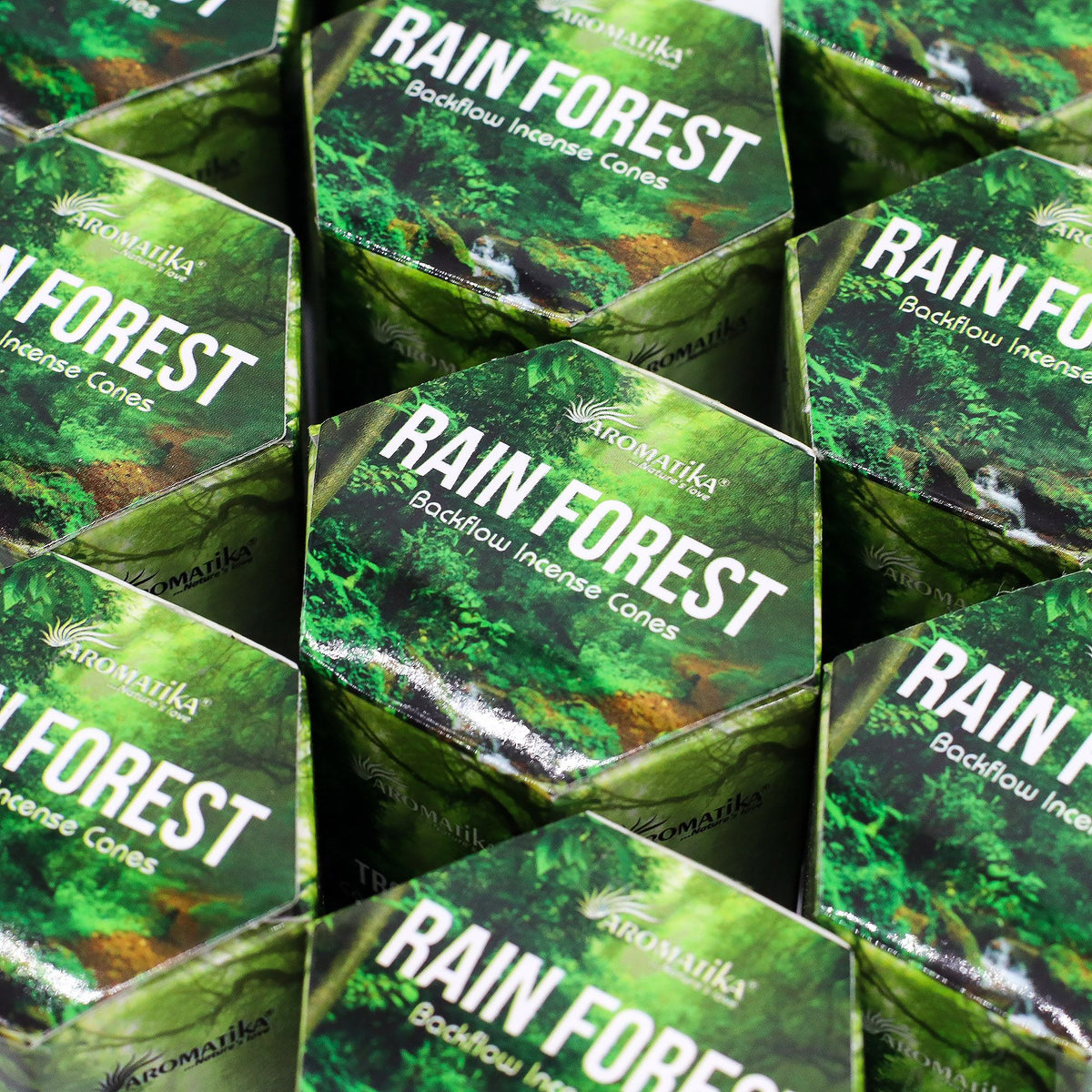 Aromatika Masala Backflow Incense Cones - Rain Forest
