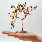 Large Gemstone Tree - Multi Stones on Natural Agate Base (100 stones)