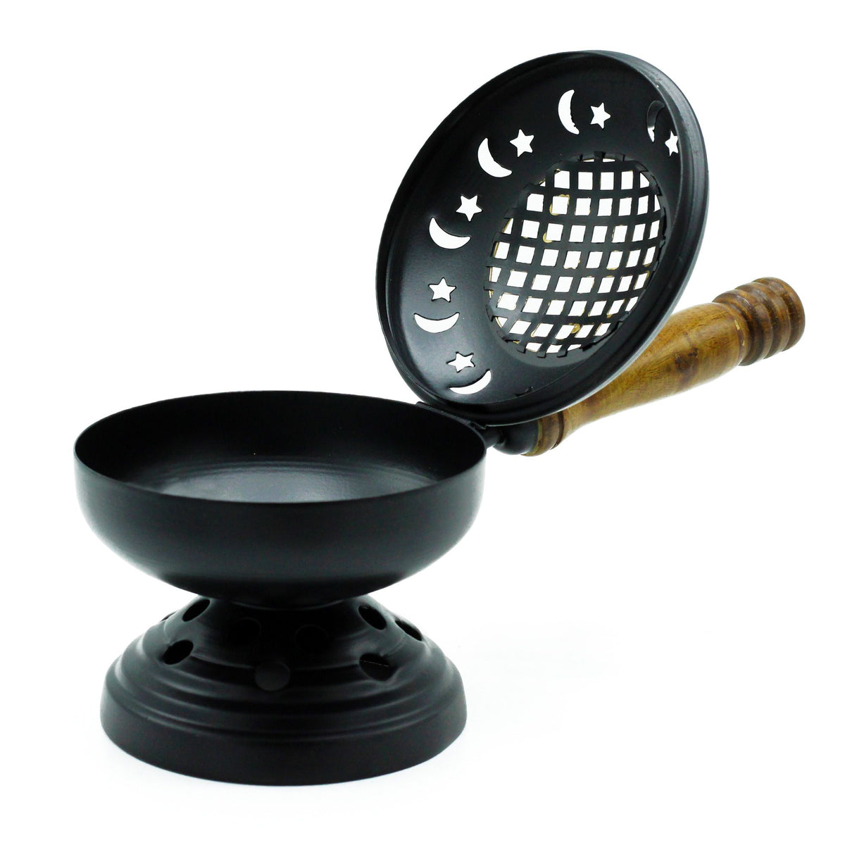 Large Iron Censer on Stand Incense Burner