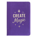 Purple Velvet Notebook - Create Magic