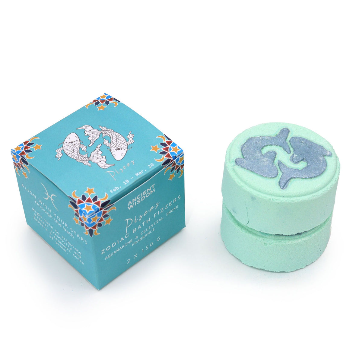 Zodiac Bath Fizzers with Horoscope - Pisces