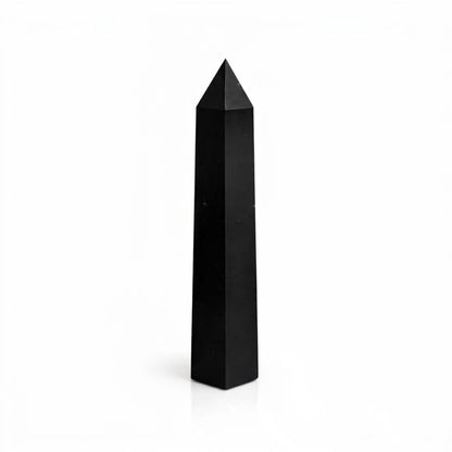 Gemstone Six Face Obelisk Point - Black Tourmaline
