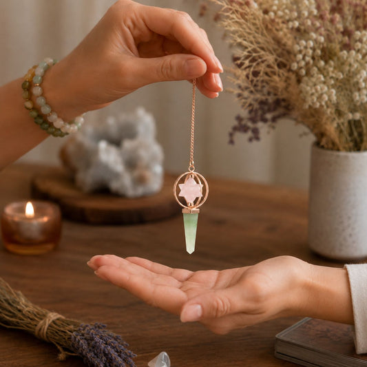 Heart Compass - Rose Quartz & Green Aventurine