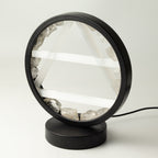 Gemstone Halo Lamp - Air - Clear Quartz & Selenite