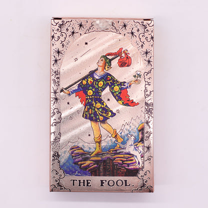 Rose Gold Foil Tarot Card Set - Moon Phase