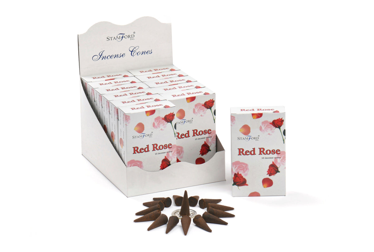 Stamford Red Rose Incense Cones