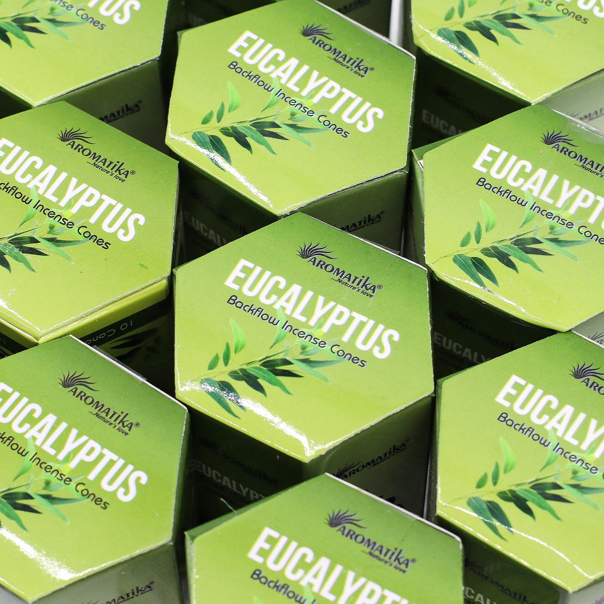 Aromatika Masala Backflow Incense  Cones - Eucalyptus