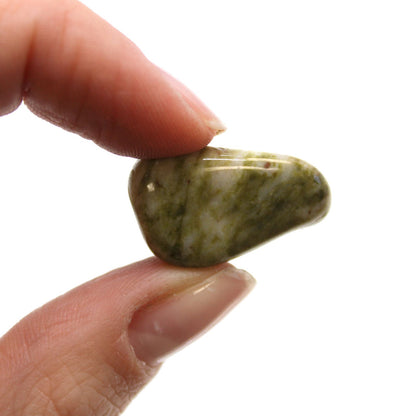 Small Tumble Stones - Epidote Snowflake
